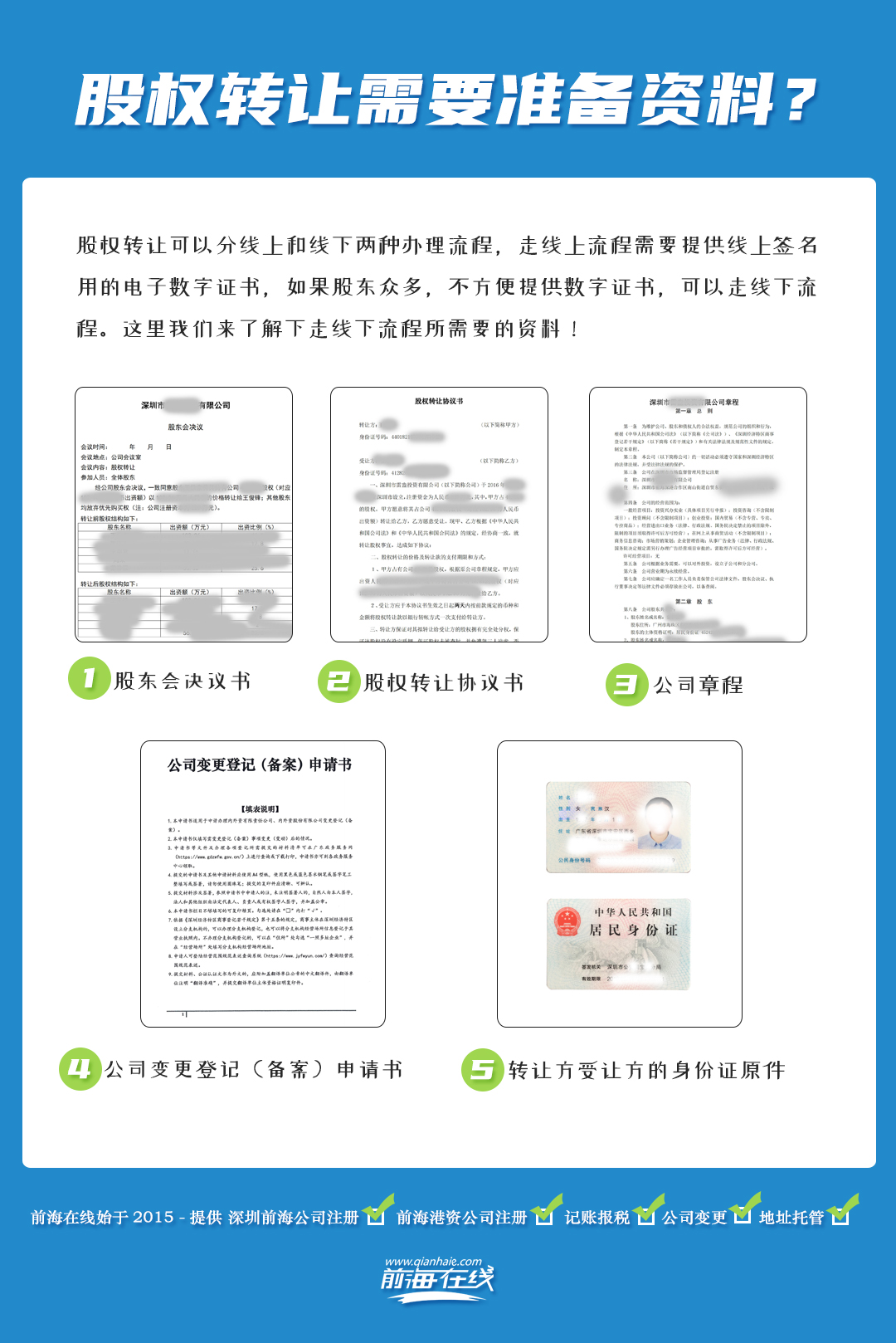 股權(quán)轉(zhuǎn)讓流程及需要哪些資料?(圖2) 股權(quán)轉(zhuǎn)讓需要準備資料.jpg